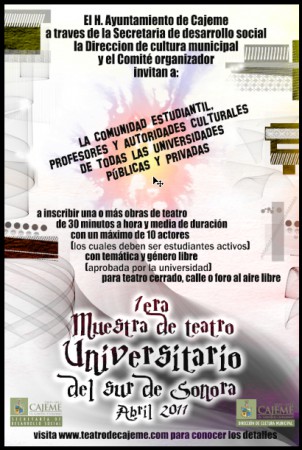 Muestra de Teatro Universitario del sur de Sonora